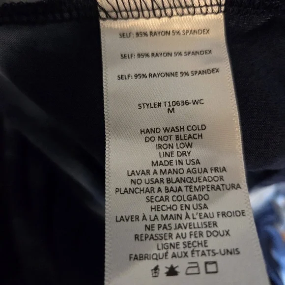 Navy Tie-Dye Women's Crew Neck Sweater - Picture 4 of 5